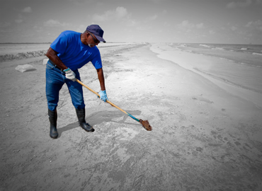 Manual Removal of Oil Spills